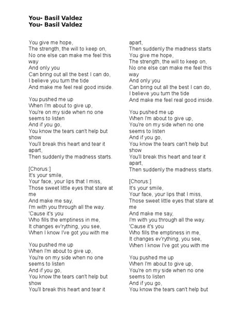 you by basil valdez lyrics.